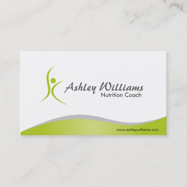 Fitness and Nutritionist - Business Cards (Front)