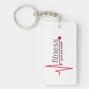 Fitness and sport key ring