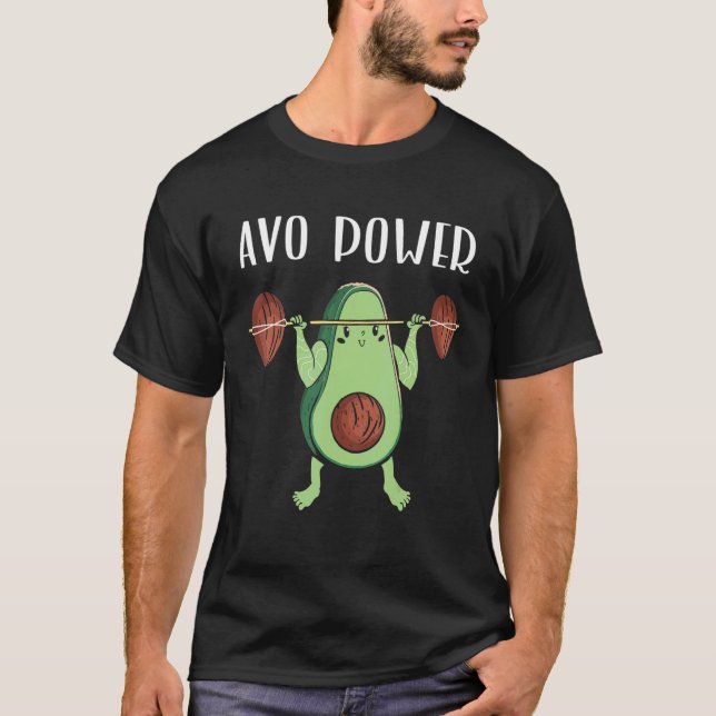 Fitness Avocado Gym Workout Vegan Food Cinco De Ma T-Shirt (Front)