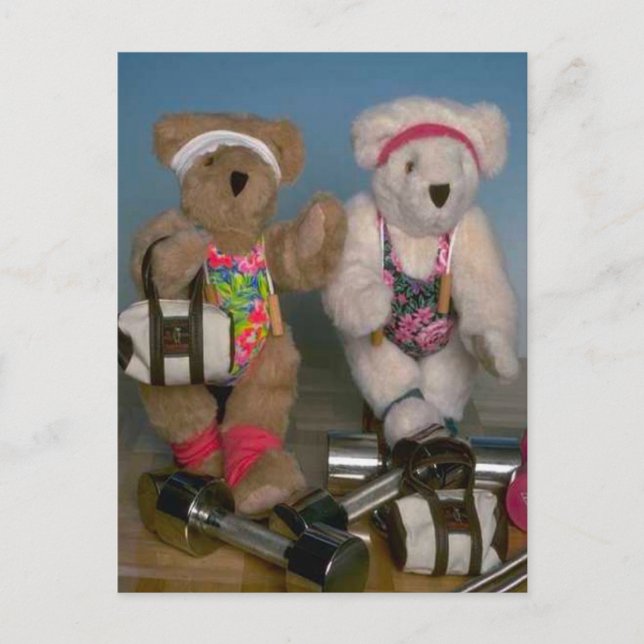 Fitness bears postcard (Front)