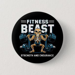 Fitness Beast 6 Cm Round Badge