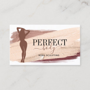 fitness body sculpting massage linergie silhouette business card