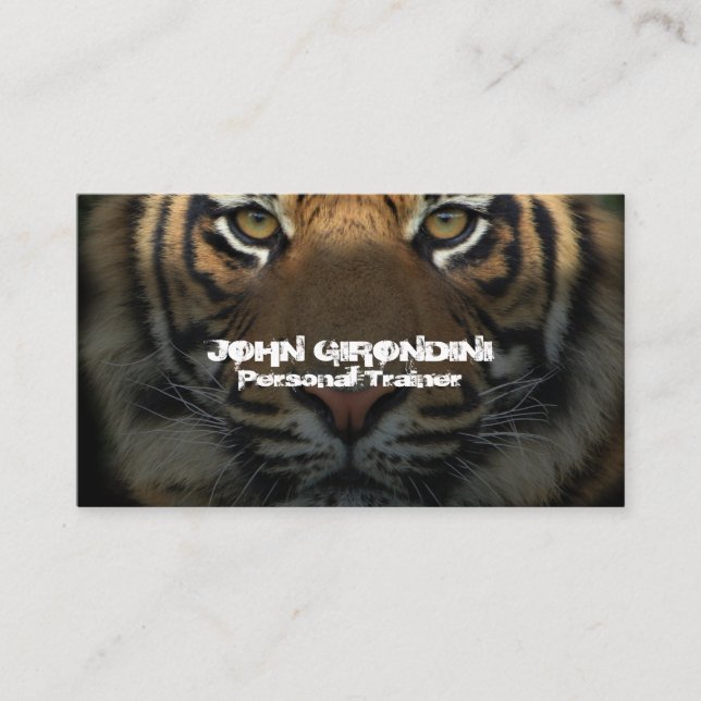 Fitness Bodybuilding Nutrition Personal Trainer Business Card (Front)