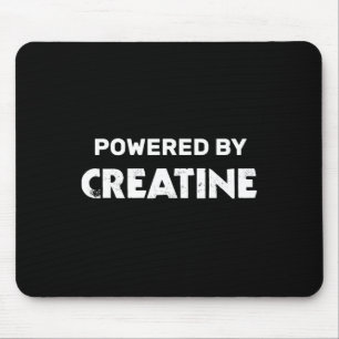 Fitness Bodybuilding Quotes Powered By Creatine  Mouse Mat