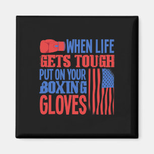 Fitness Boxing Ring - Boxing Gloves - I Love Kickb Magnet