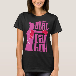 Fitness Boxing Ring Girl with Gloves I Love Kickb T-Shirt