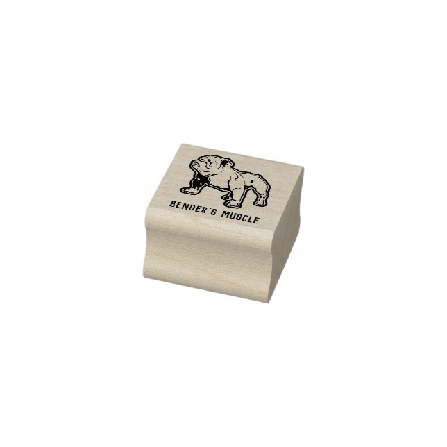 Fitness Bulldog Custom Name or Business Rubber Stamp (Stamp)
