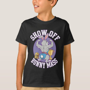 Fitness Bunny Bodybuilder Show Off Bunny M Funny R T-Shirt