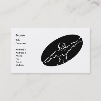 Fitness Business Card Template - black