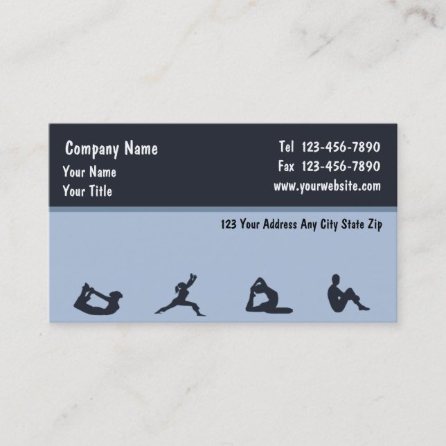 Fitness Business Cards (Front)