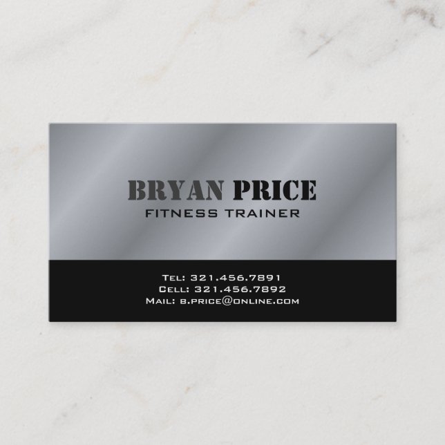 Fitness - Business Cards (Front)