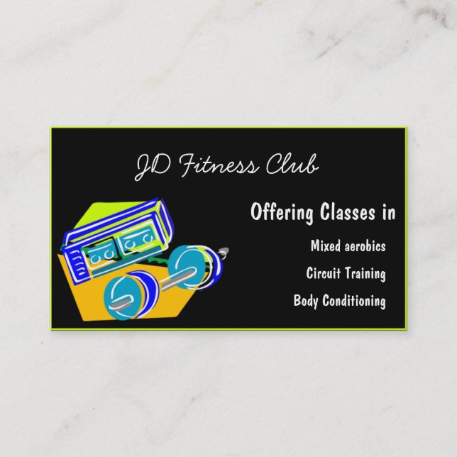Fitness Business Cards (Front)