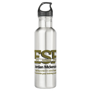 Fitness Business   Personal Trainer Monogram Logo 710 Ml Water Bottle