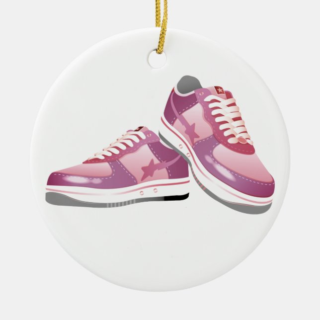 Fitness! by SRF Ceramic Tree Decoration (Front)