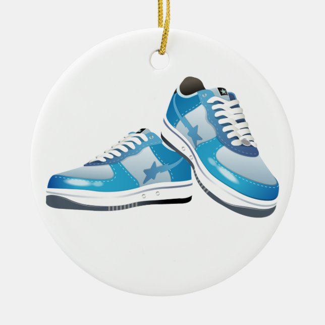 Fitness! by SRF Ceramic Tree Decoration (Front)