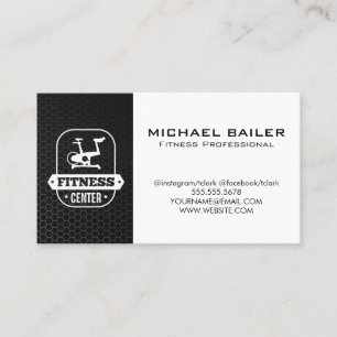 Fitness Centre   Exercise Bike Business Card