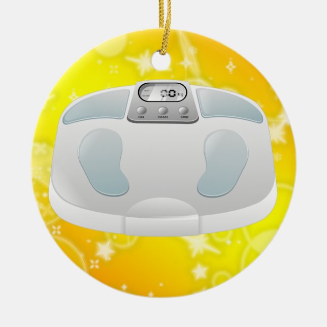 Fitness! Ceramic Tree Decoration (Front)