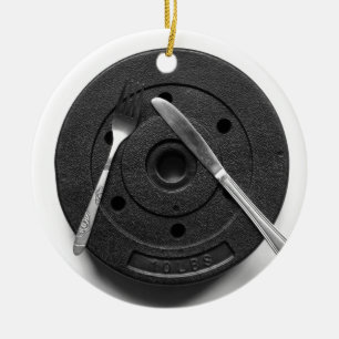 Fitness Ceramic Tree Decoration