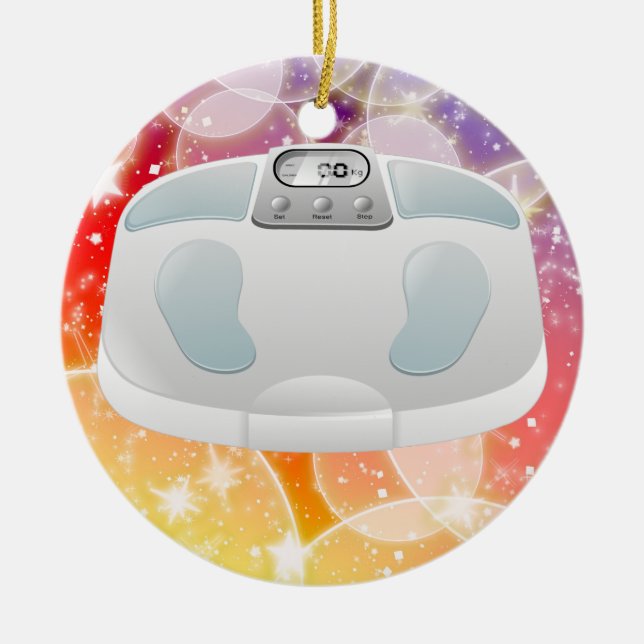 Fitness! Ceramic Tree Decoration (Front)