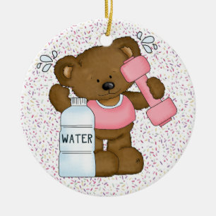 Fitness! Ceramic Tree Decoration