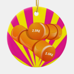 Fitness! Ceramic Tree Decoration