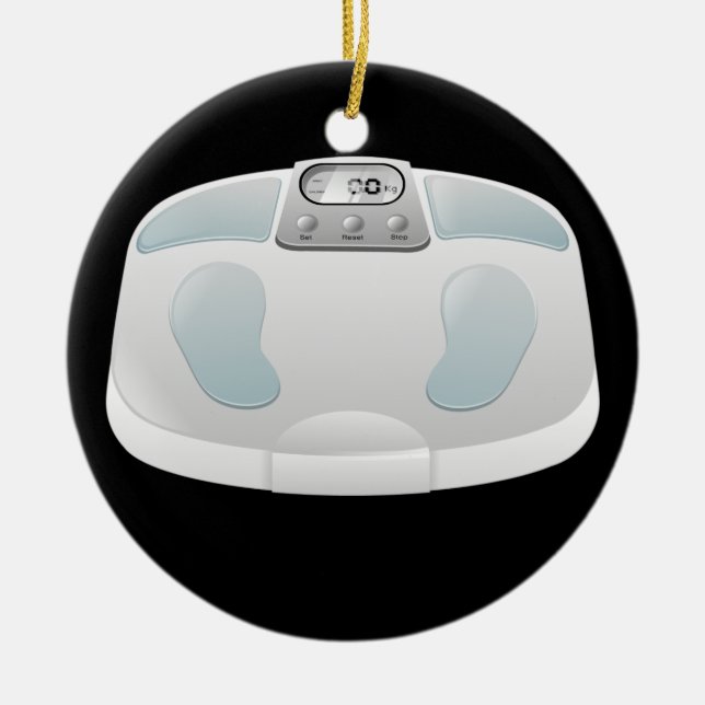 Fitness! Ceramic Tree Decoration (Front)