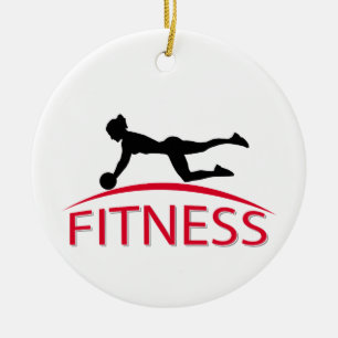 Fitness Ceramic Tree Decoration