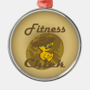 Fitness Chick #6 Metal Tree Decoration