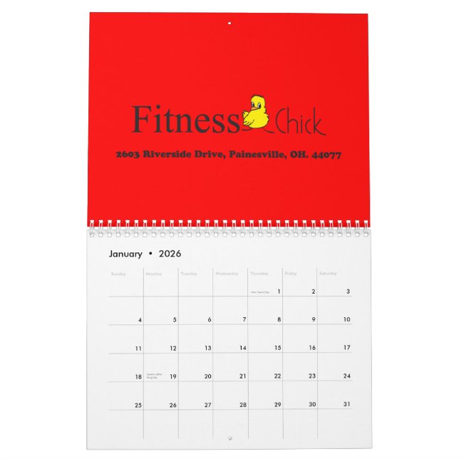 Fitness Chick Calendar (Jan 2026)
