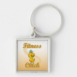 Fitness Chick Key Ring