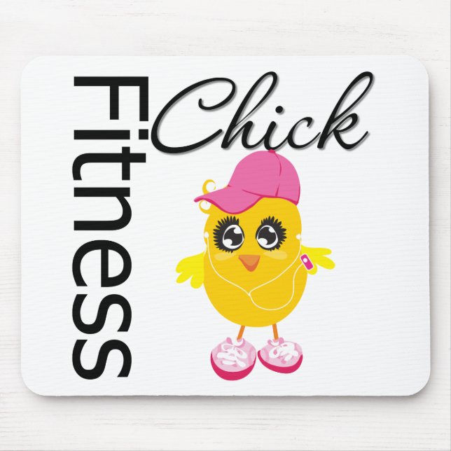 Fitness Chick Mouse Mat (Front)