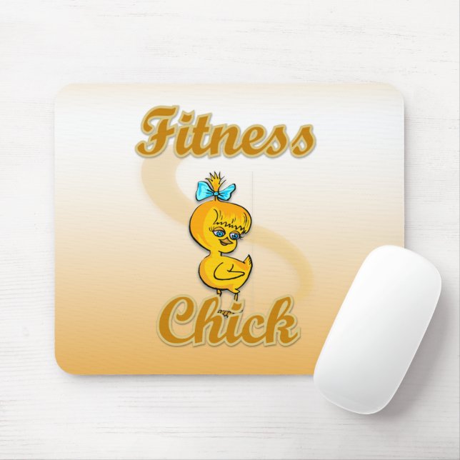 Fitness Chick Mouse Mat (With Mouse)