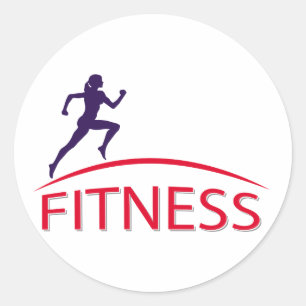 Fitness Classic Round Sticker