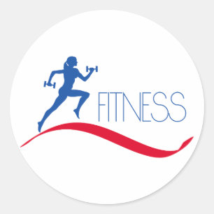 Fitness Classic Round Sticker