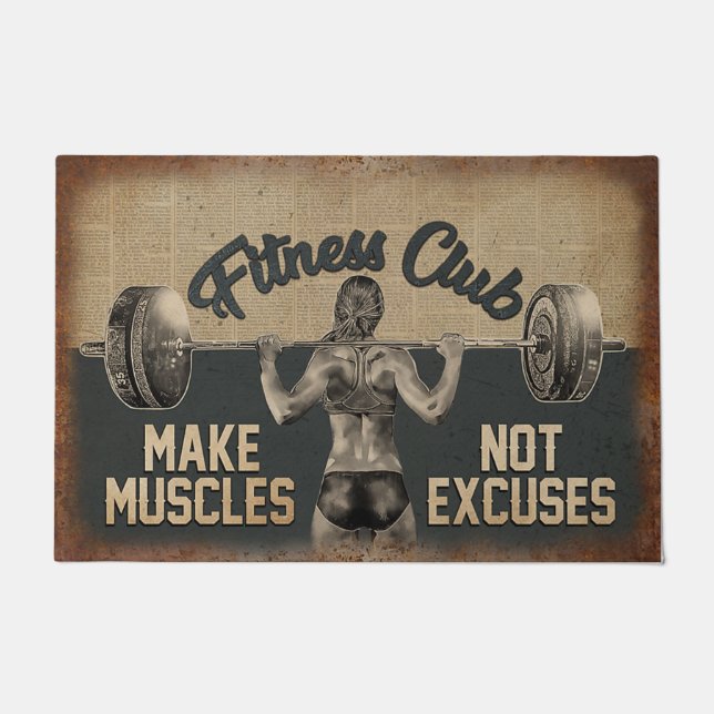 Fitness Club doormat, Gym Room Doormat (Front)