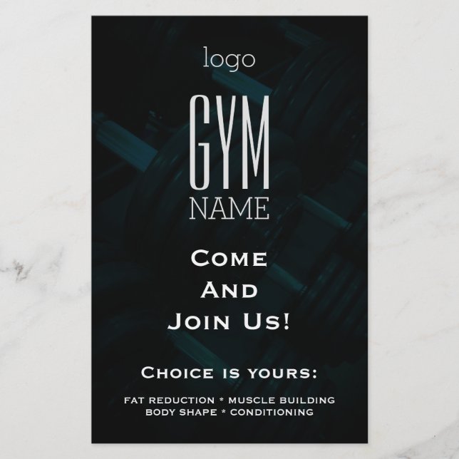 Fitness club promo flyer (Front)