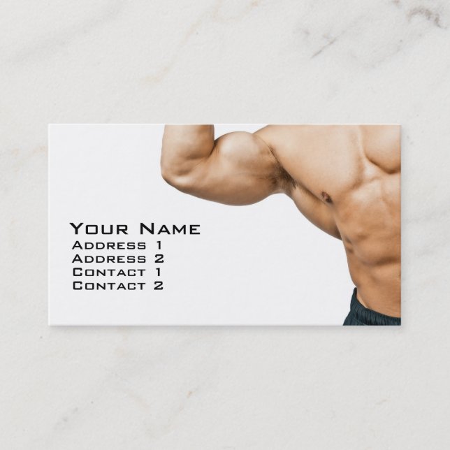 Fitness Coach Business Card (Front)