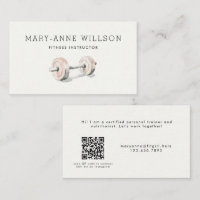 Fitness Coach Personal Trainer Feminine Dumbbell