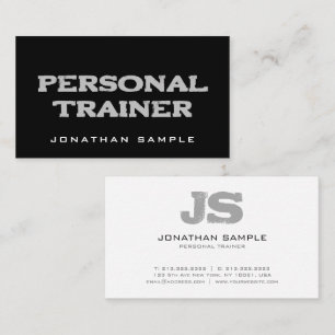 Fitness Coach Personal Trainer Modern Professional Business Card