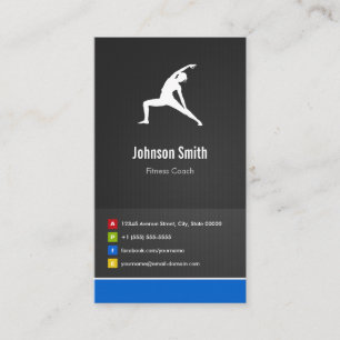 Fitness Coach - Yoga Creative Innovative Business Card
