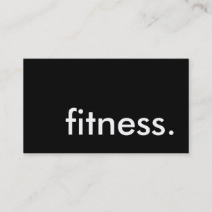fitness. (colour customisable) business card