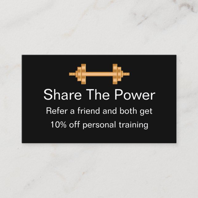 Fitness Customer Referral Rewards (Front)