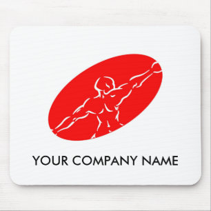 Fitness Customisable Mousepad - Red