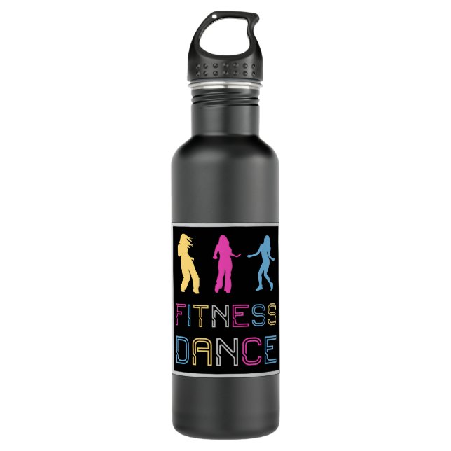 Fitness Dance Gym Dancing Workout Sport Gift Idea 710 Ml Water Bottle (Front)