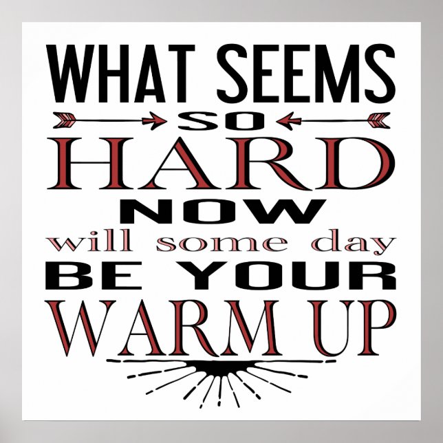 Fitness Dancer Motivational Quote Poster (Front)