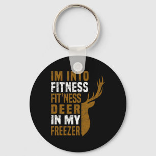 Fitness Deer In My Freezer Funny Deer Hunting Dad Key Ring