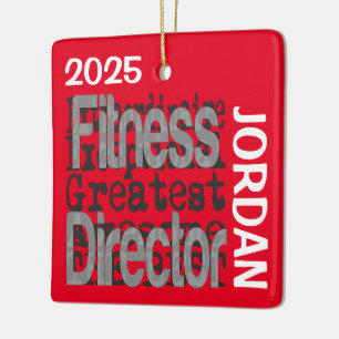 Fitness Director Extraordinaire CUSTOM Ceramic Ornament