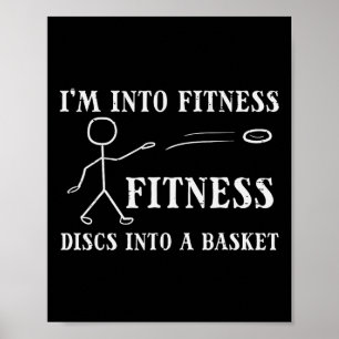 Fitness Discs Into Basket Frisbee Golf Frolf Women Poster