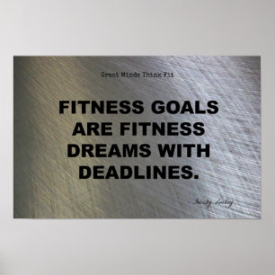 Fitness Dreams with Deadlines! Poster
