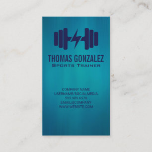 Fitness Dumbbell Weights Appointment Card